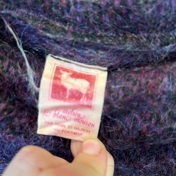 Purple mohair sweater size medium - Picture 5 of 9